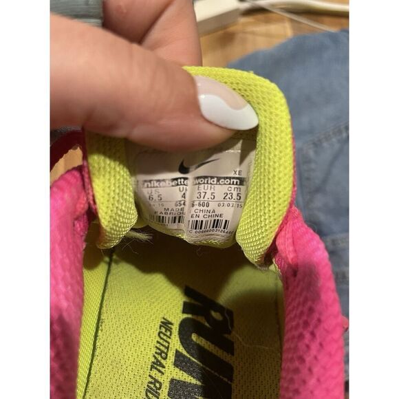 Nike Womens Air Zoom Pegasus Pink Running Shoes Sneakers Size 6.5 - Picture 6 of 7